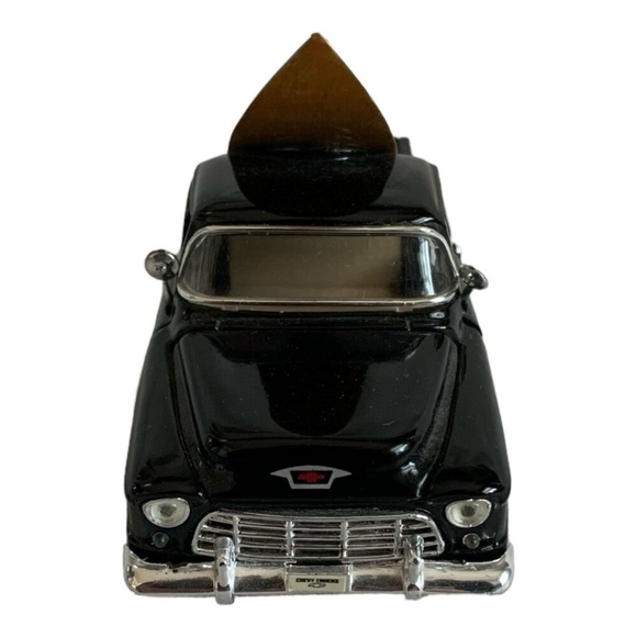 1955 Chevy Stepside Black Die-Cast Pickup Truck Surfboard SS 5602 Model Car Rare - Picture 3 of 4